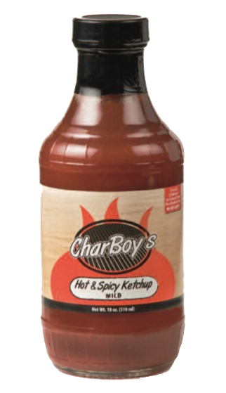 Bottle of CharBoy's Hot & Spicy Ketchup, Mild