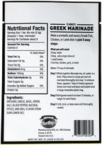 CharBoy's Greek Marinade & Rub ingredient list