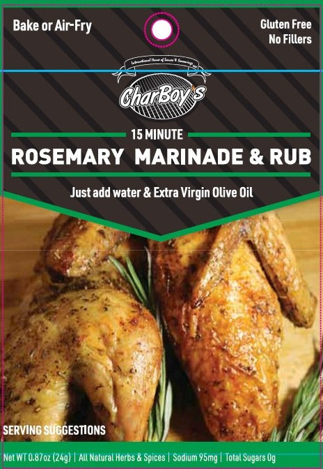 CharBoy's Rosemary Marinade & Rub 2-pack