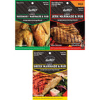 Rosemary, Jerk & Greek 3-Pack — Rosemary, Jerk Mild and Greek marinade packets