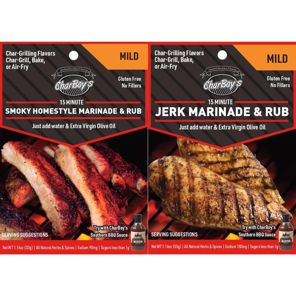 Smoky Homestyle & Jerk Mild 2-Pack — Smoky Homestyle Mild and Jerk Mild packets