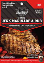 CharBoy's Jerk Marinade & Rub — Hot (packet front)