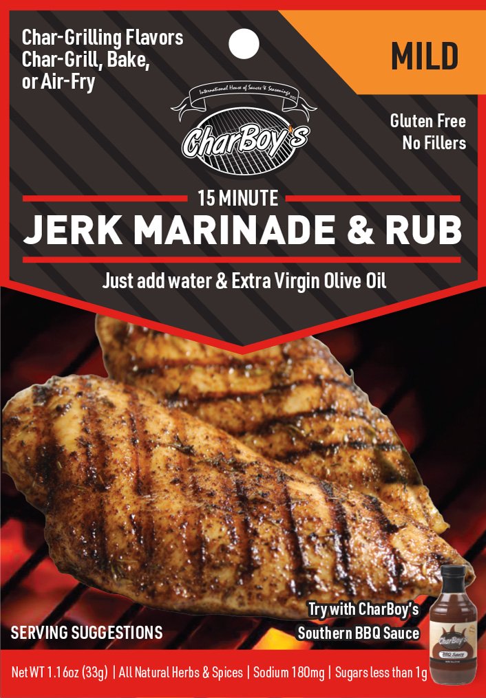CharBoy's Jerk Marinade & Rub — Mild packet
