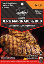 CharBoy's Jerk Marinade & Rub — Mild (packet front)