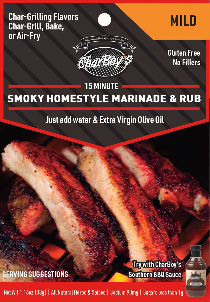 CharBoy's Smoky Homestyle Marinade & Rub — Mild packet